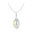 Collar de Plata 925 Rodiado con Cristales de Swarovski® Aurora Boreal