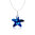 Collar de Plata 925 Rodiado con Cristales de Swarovski® Bermuda Blue