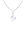 Collar de Plata 925 Rodiado con Cristales de Swarovski® Corazon 17mm Inclinado Crystal AB
